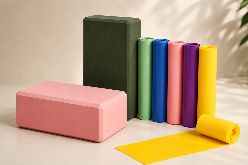 Yoga Block & Resistance Band Set